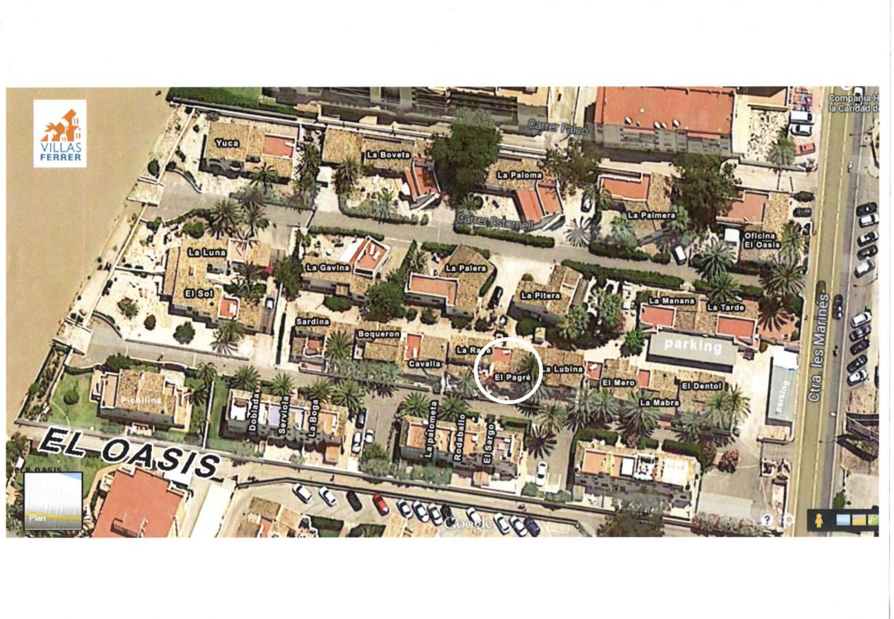 Villa en Denia - Villa EL PAGRE 1ª Línea Playa